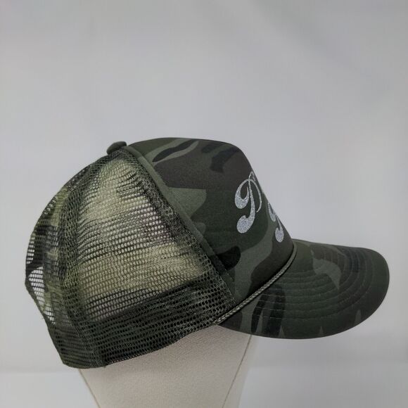 D'lights Posse Snapback Rope Trucker Hat Camo OSFA Mesh Back Cobra - Picture 4 of 8